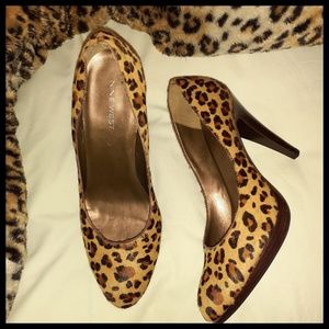 Nine West Cheetah Print Pumps | Genuine Leather